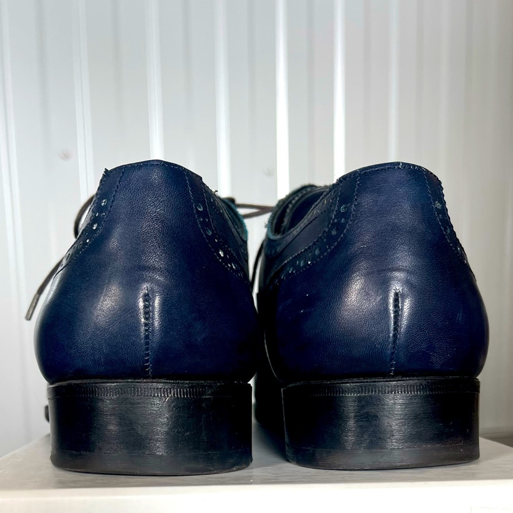 Yves Saint Laurent Rive Gauche Mens blue Oxfords EU43.5 - Picture 4 of 7